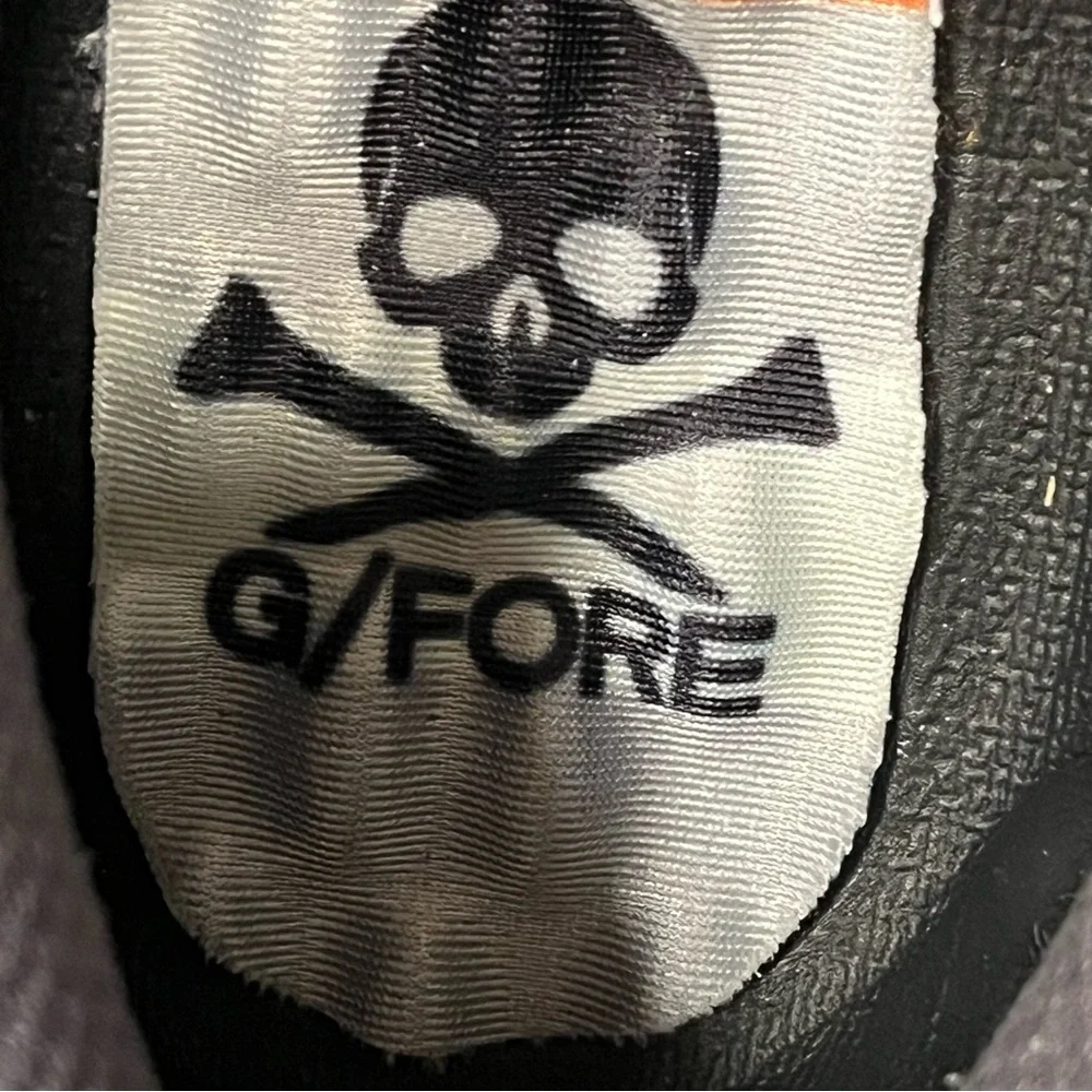 G/Fore Longwing Gallivanter Mens Sz 8 Spikeless Golf Shoes Gray Wool/Leather EUC